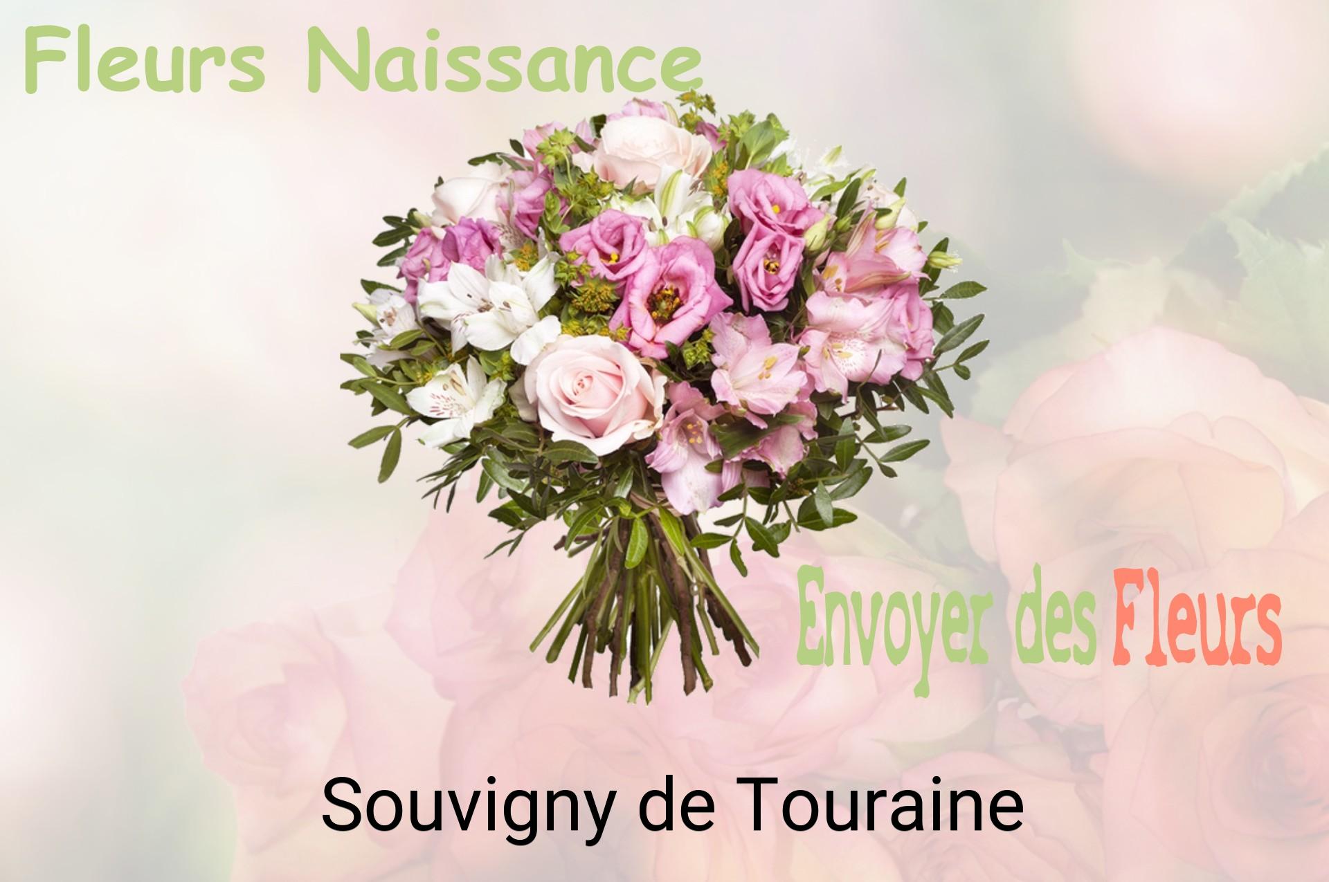 Bouquet de fleurs de naissance livré à Souvigny-de-Touraine